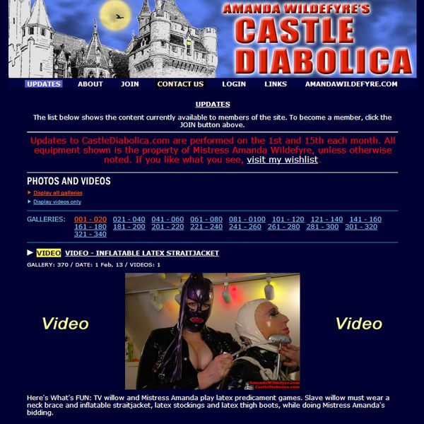 Click here to enter castlediabolica.com