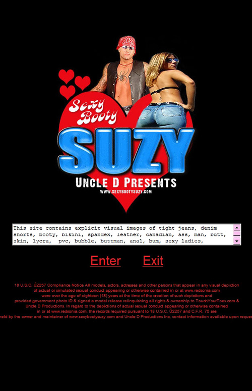 Click here to enter sexybootysuzy.com